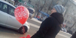 Валентинки и надувные шары по-прежнему пользуются спросом у хабаровчан в День Влюбленных Анна Незнанова